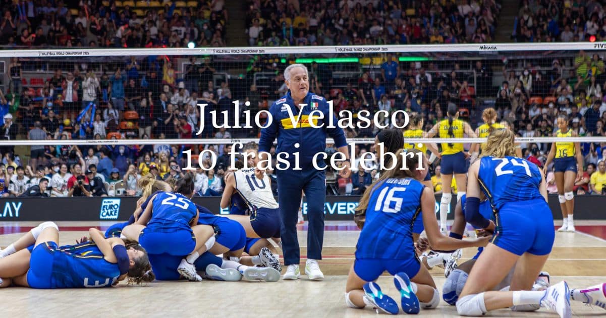 Julio Velasco frasi