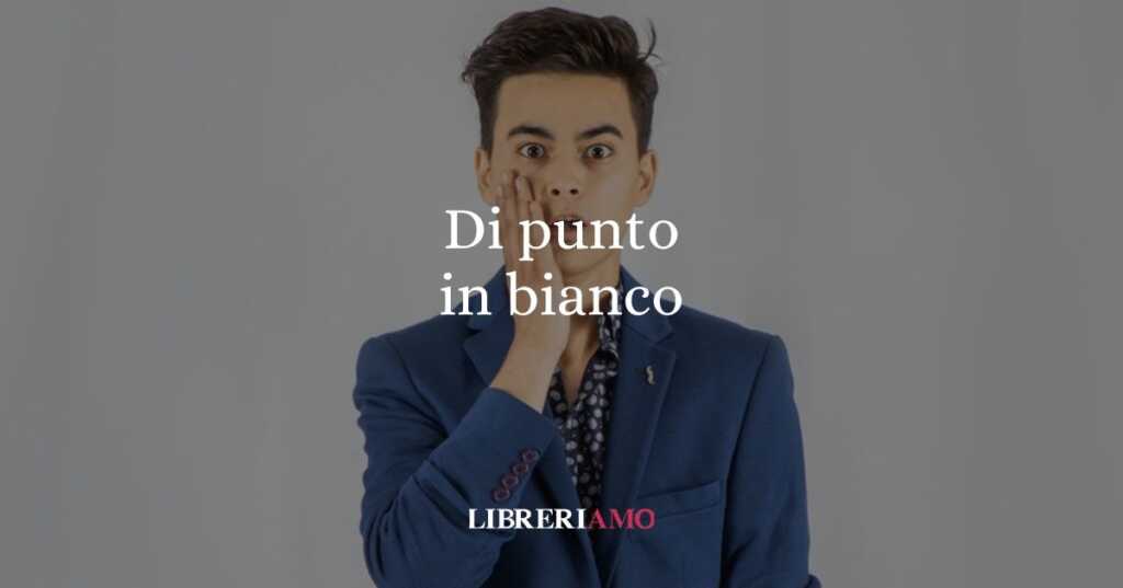 Di punto in bianco, la singolare origine del modo di dire
