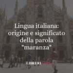 Lingua italiana: origine e significato della parola "maranza"
