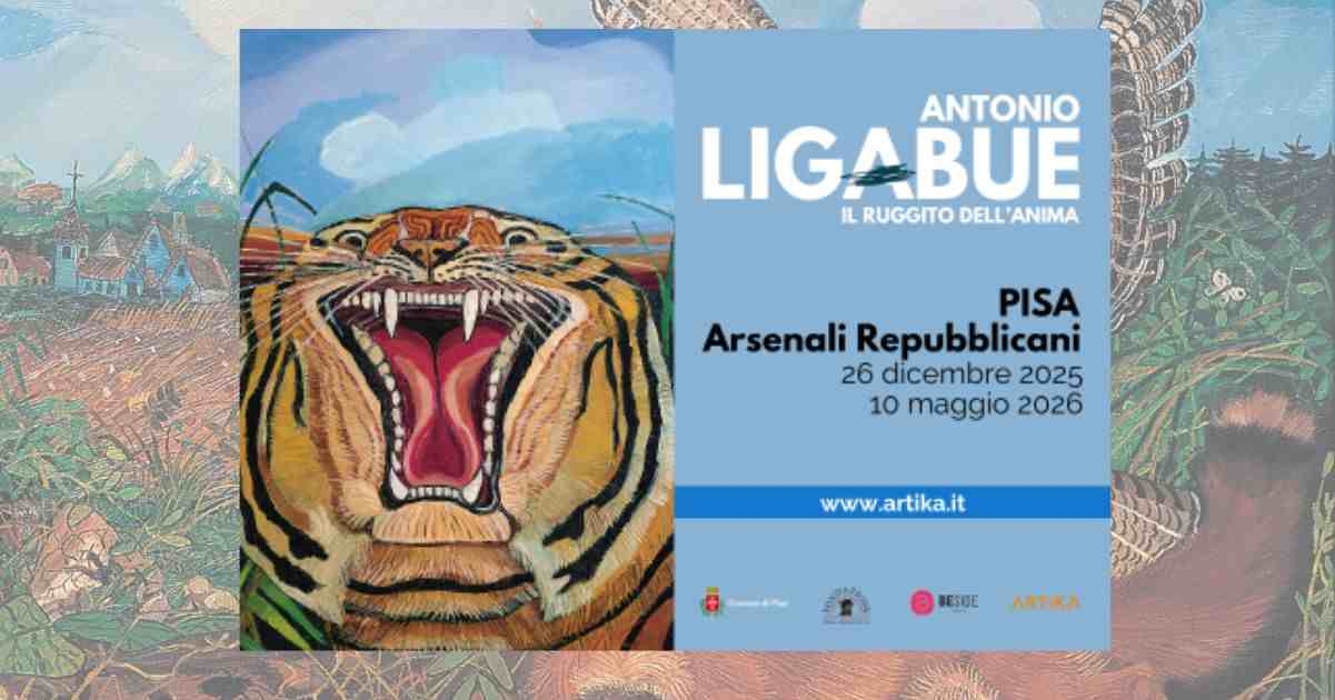 L'arte intensa e tormentata di Ligabue in mostra a Pisa 1 L'arte intensa e tormentata di Ligabue in mostra a Pisa