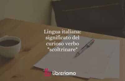 Lingua italiana: significato del curioso verbo "scoltrinare"
