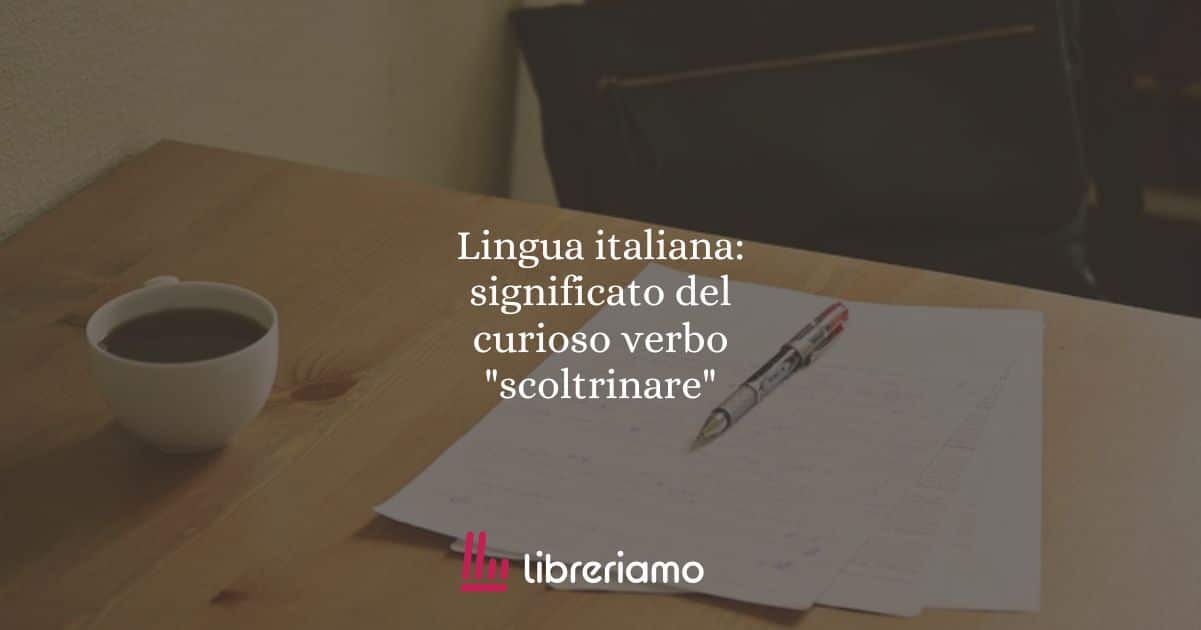 Lingua italiana: significato del curioso verbo "scoltrinare"