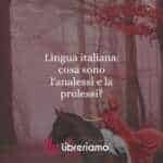 Lingua italiana: cosa sono l'analessi e la prolessi?
