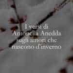 I versi di Antonella Anedda sugli amori che nascono d'inverno