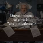 Lingua italiana sai cosa è il che polivalente