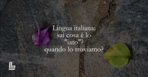 Lingua italiana sai cosa è lo iato quando lo troviamo