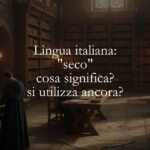 Lingua italiana seco, cosa significa si utilizza ancora