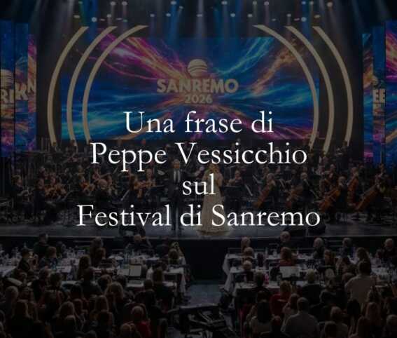 Una frase di Peppe Vessicchio sul Festival di Sanremo