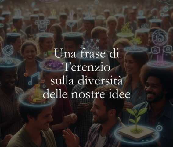 Una frase di Terenzio sulla diversità delle nostre idee
