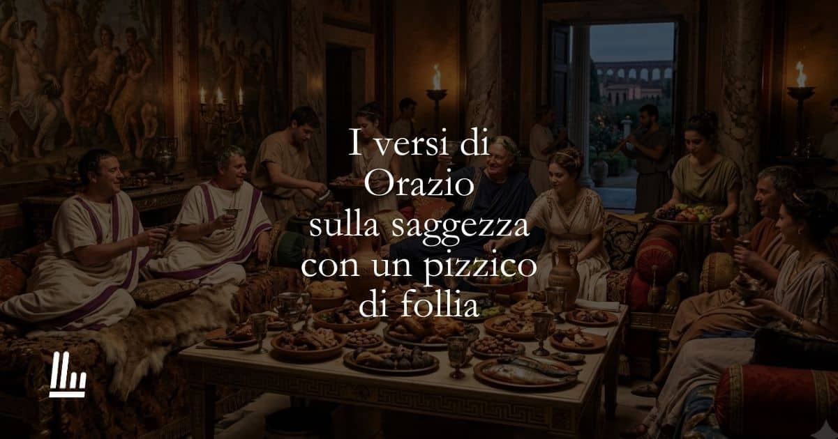 I versi di Orazio sulla saggezza con un pizzico di follia