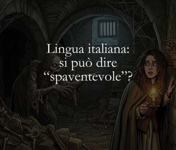 Lingua italiana: si può dire "spaventevole"?