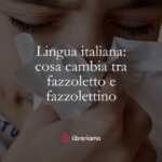 Lingua italiana cosa cambia tra fazzoletto e fazzolettino