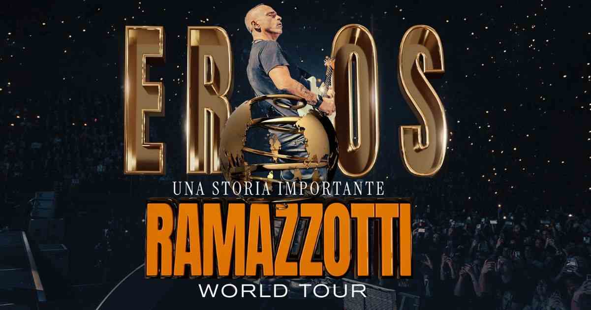 Eros Ramazzotti in concerto, date e scaletta del tour 2026 1 Eros Ramazzotti in concerto, date e scaletta del tour 2026