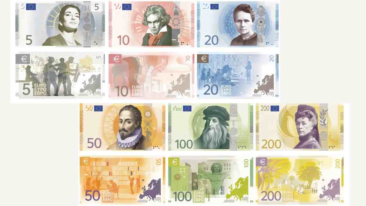 I personaggi storici sulle nuove banconote Euro: da Leonardo a Miguel de Cervantes 1 I personaggi storici sulle nuove banconote Euro da Leonardo a Miguel de Cervantes