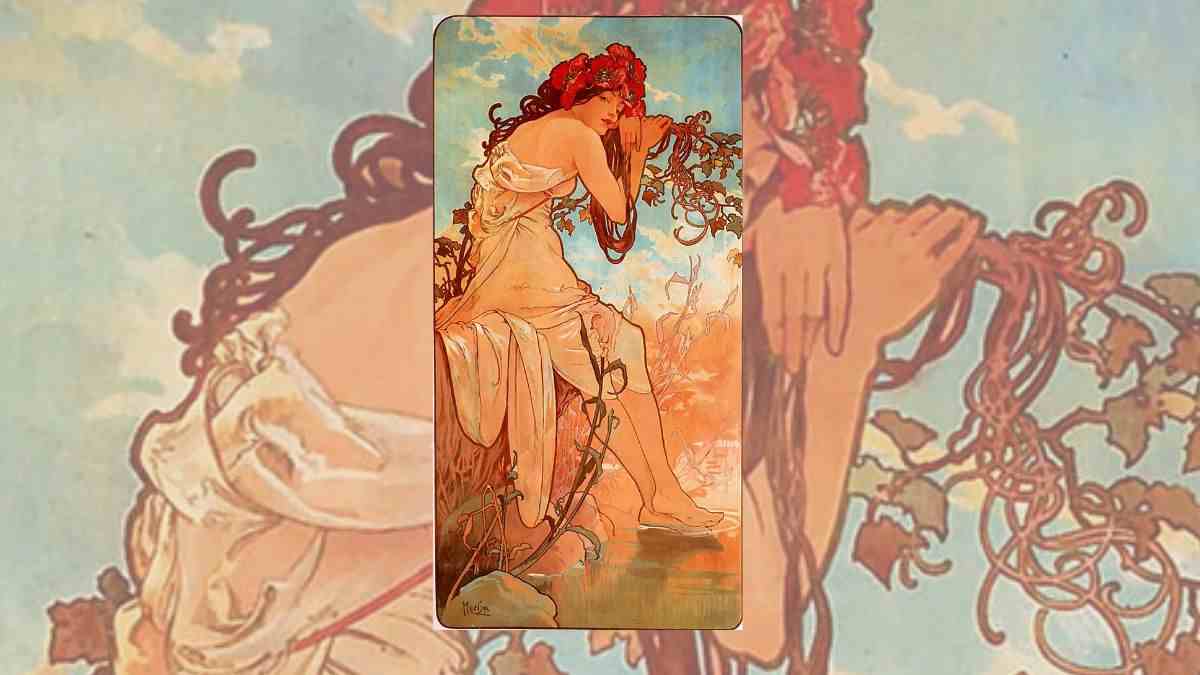 L’Estate di Alphonse Mucha: il fascino dell’Art Nouveau che ci insegna l’arte di rallentare 1 L’Estate di Alphonse Mucha il fascino dell’Art Nouveau che ci insegna l’arte di rallentare