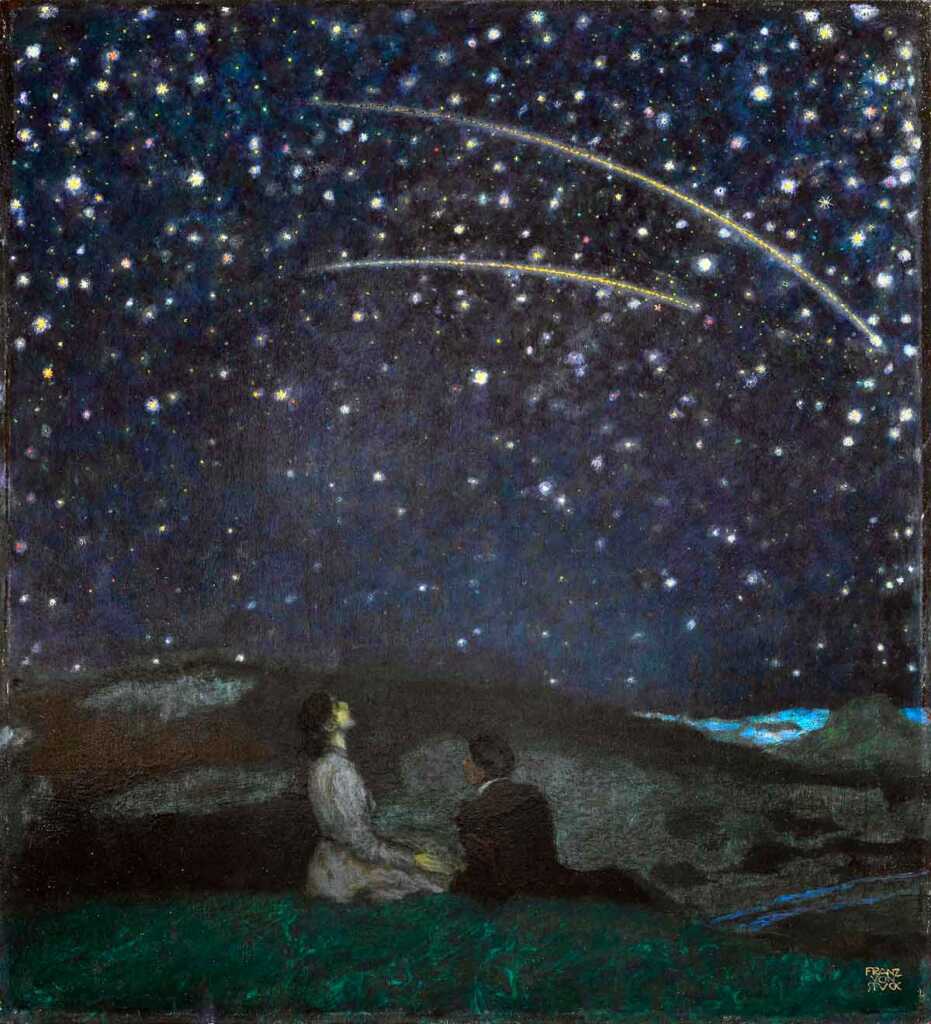 Stelle Cadenti (1912) di Franz von Stuck: l'opera d'arte che celebra il vero amore nella Notte di San Lorenzo 2 Sternschnuppen