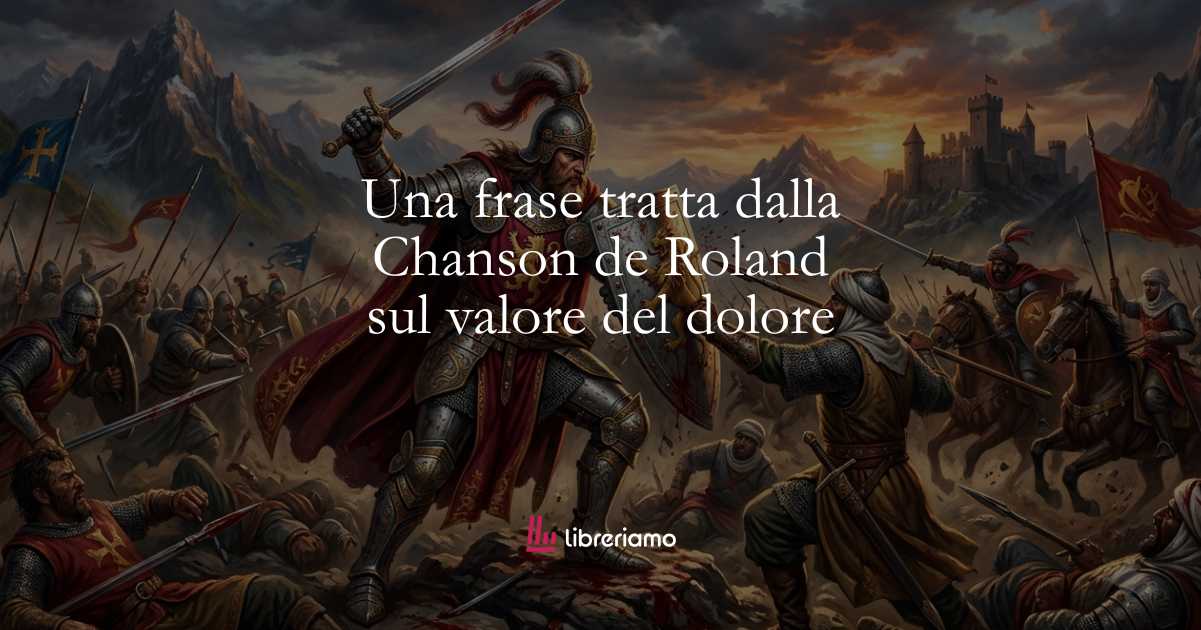 Una frase tratta dalla Chanson de Roland sul valore del dolore 1 Una frase tratta dalla Chanson de Roland sul valore del dolore