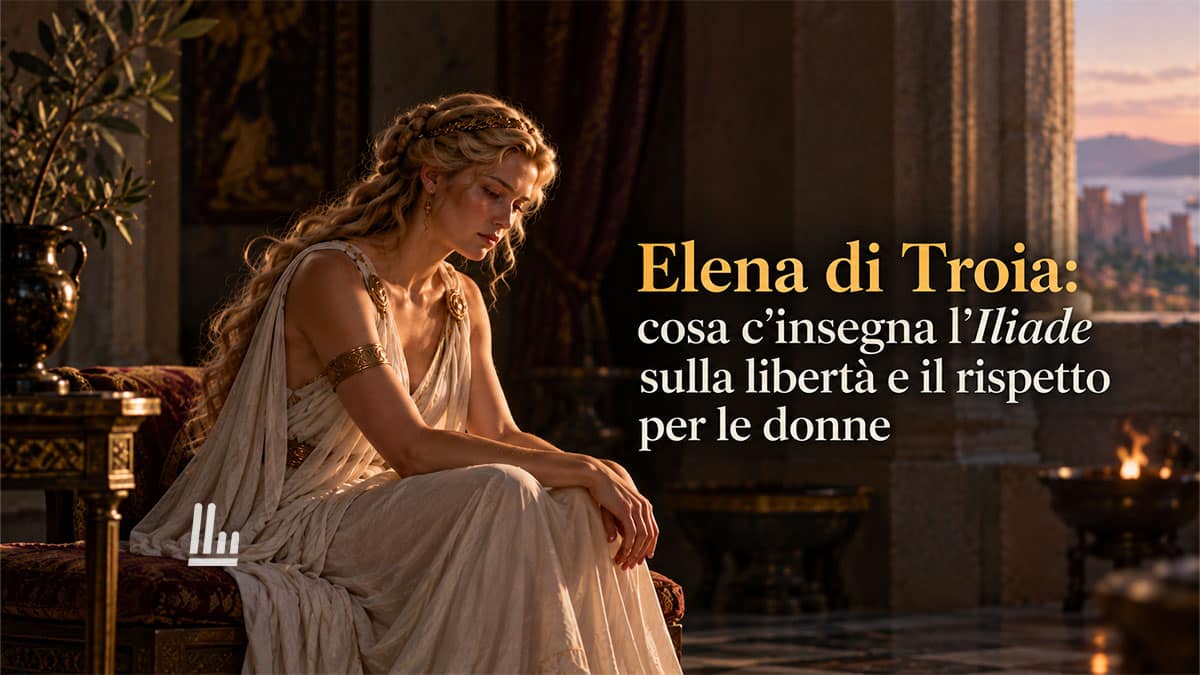 Elena di Troia: cosa c'insegna l’Iliade sulla libertà e il rispetto per le donne 1 Seduttrice o vittima? Rileggere Omero oggi svela la verità su Elena di Troia: storia di un'autodeterminazione negata e del rispetto mancato.