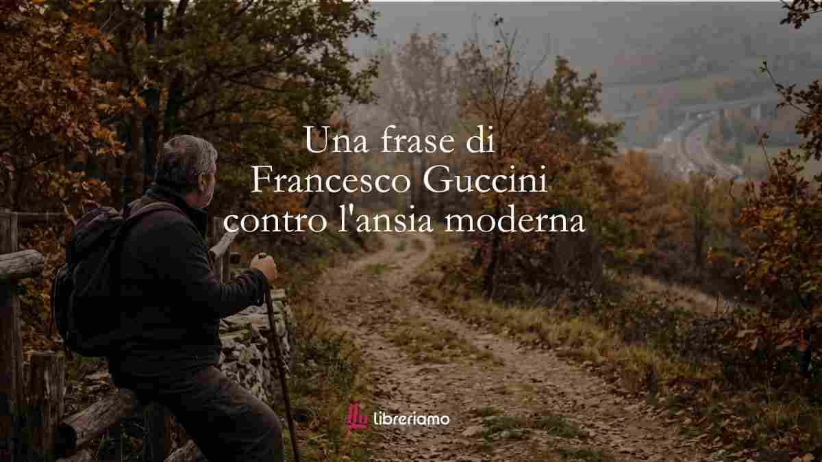 Una frase di Francesco Guccini per liberarsi dall'ansia moderna 1 Una frase di Francesco Guccini per liberarsi dall'ansia moderna