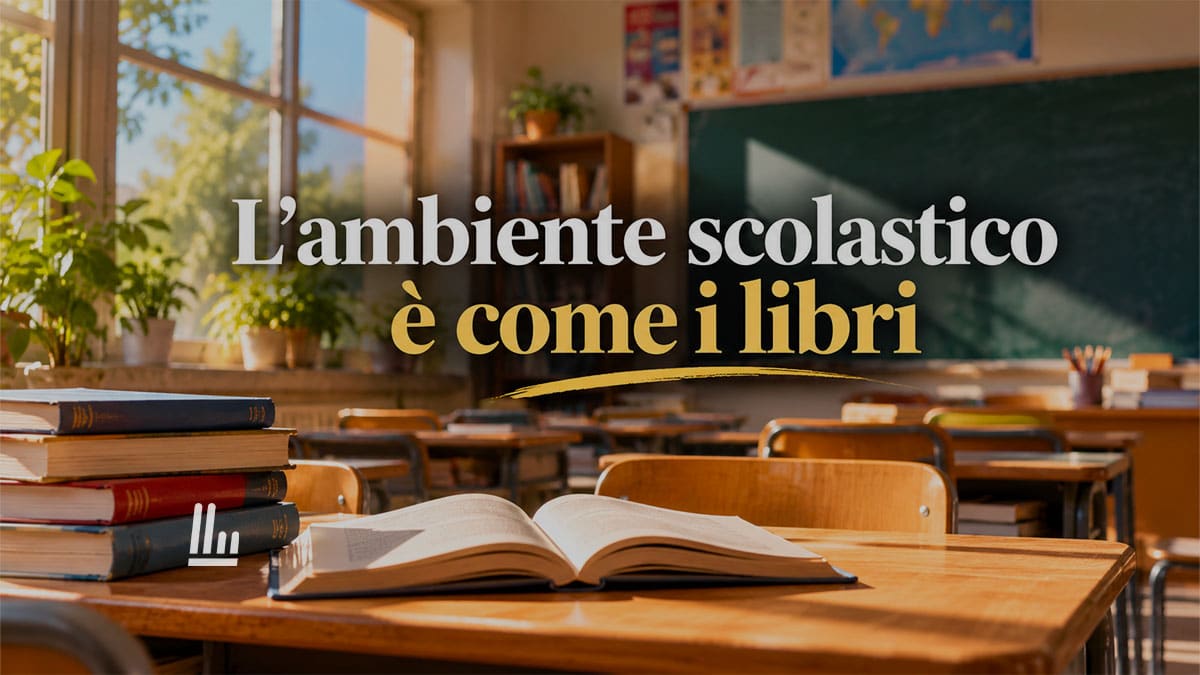 L'ambiente scolastico è come i libri per la formazione dei ragazzi: lo spazio in cui vivono li educa 1 L'ambiente scolastico è come i libri per la formazione dei ragazzi: lo spazio in cui vivono li educa