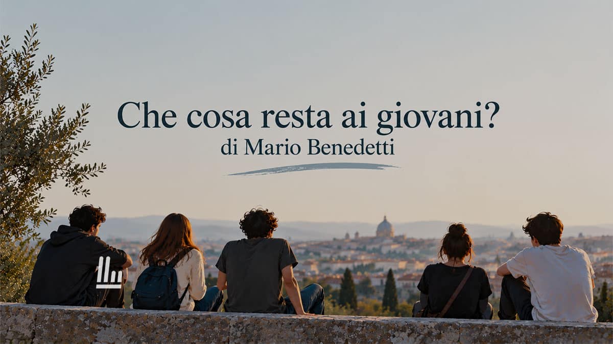Che cosa resta ai giovani? (1997) di Mario Benedetti: l'inno di una generazione che reclama futuro 1 Che cosa resta ai giovani? (1997) di Mario Benedetti: l'inno di una generazione che reclama futuro