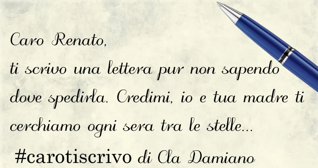 Lettera di Cla Damiano al figlio