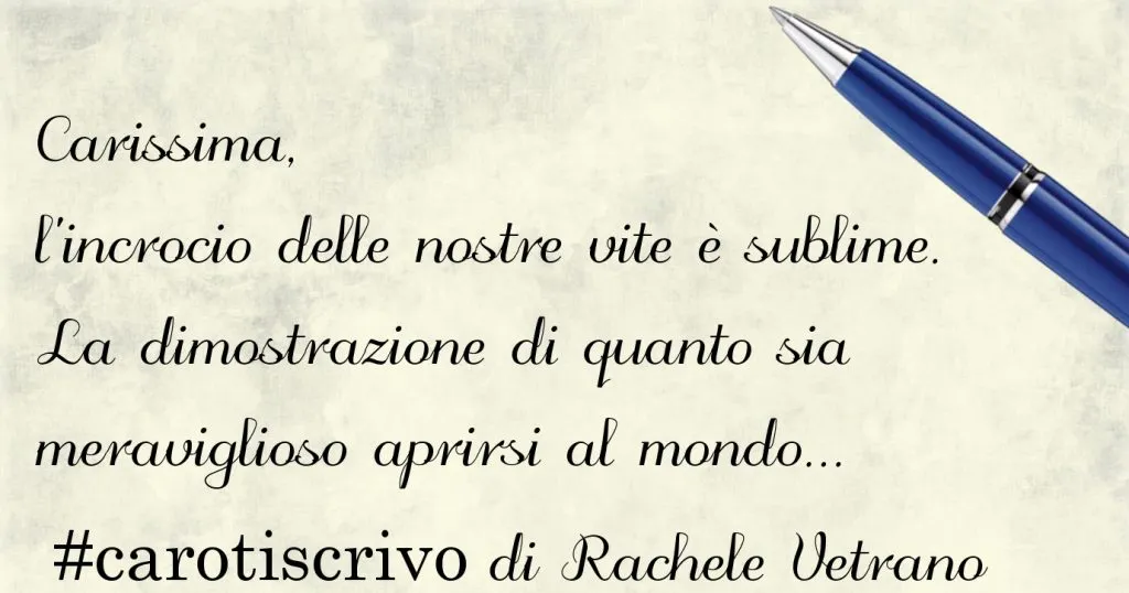 Lettera di Rachele Vetrano