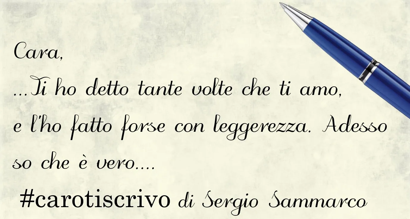 Lettera d'amore di Sergio Sammarco