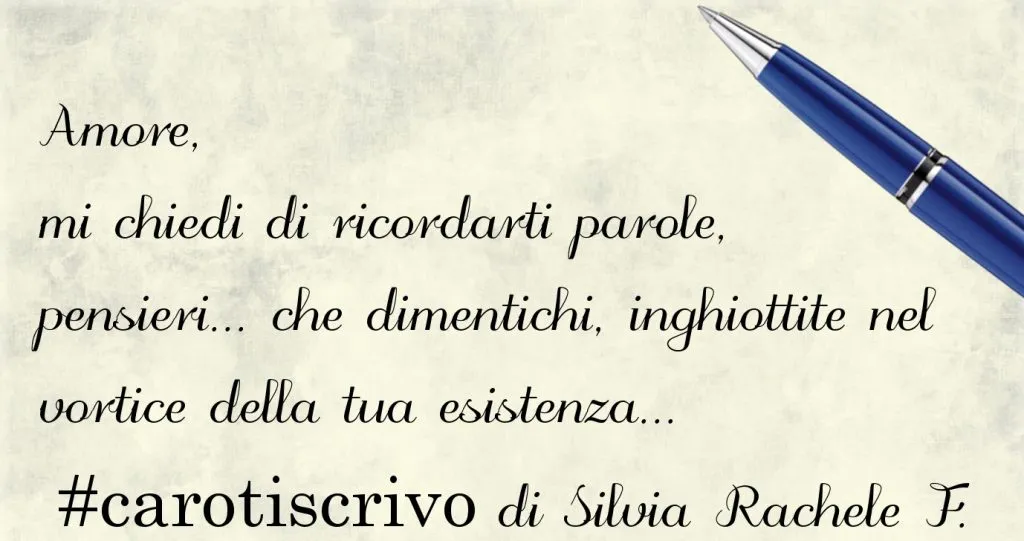 Lettera d'amore di Silvia Rachele Fallica