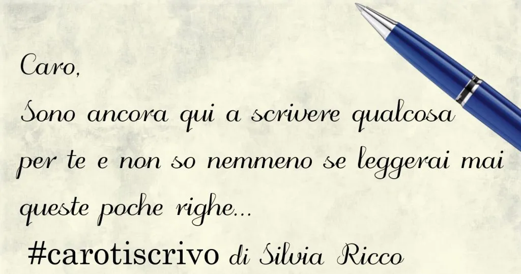 Lettera di Silvia Ricco