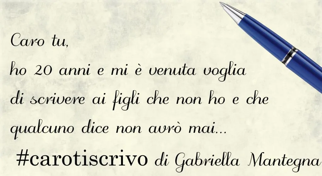 Lettera di Gabriella Mantegna