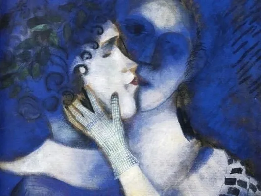 Marc Chagall Gli amanti in blu