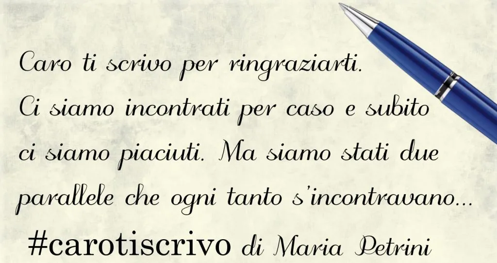 Lettera di Maria Petrini