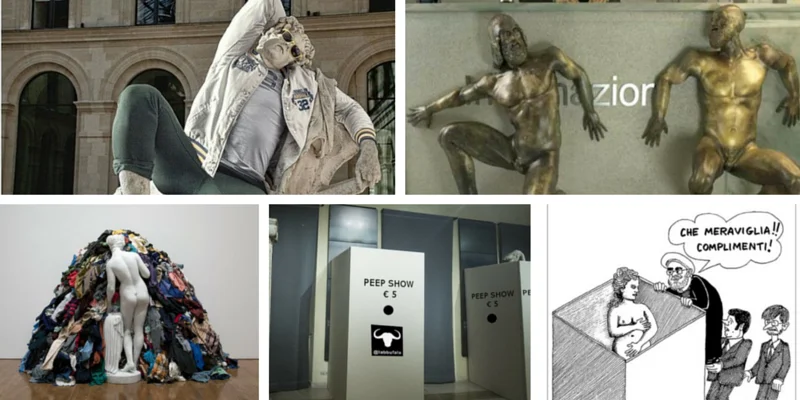Statue coperte ai Musei Capitolini, le reazioni sui social network