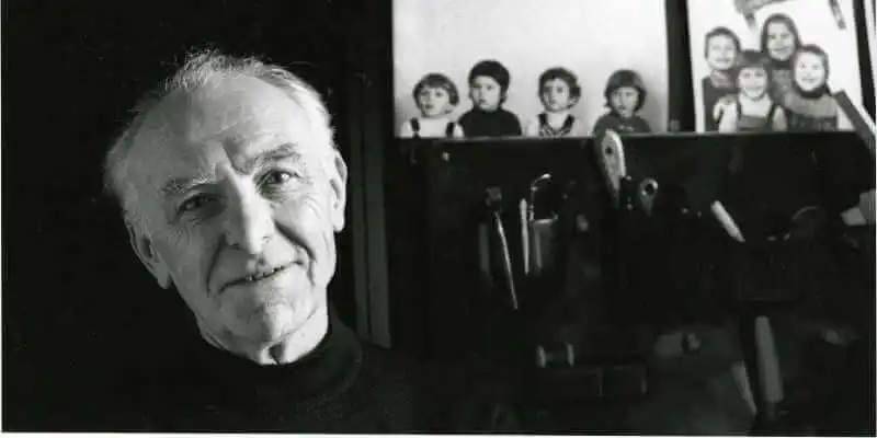 Robert Doisneau photographed by Bracha L. Ettinger in his studio in Montrouge 1992
