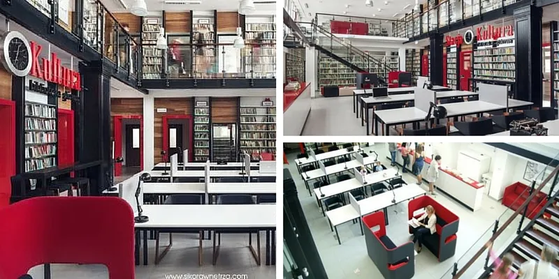 "Stazione Culturale", in Polonia centro ferroviario trasformato in una biblioteca moderna ed innovativa
