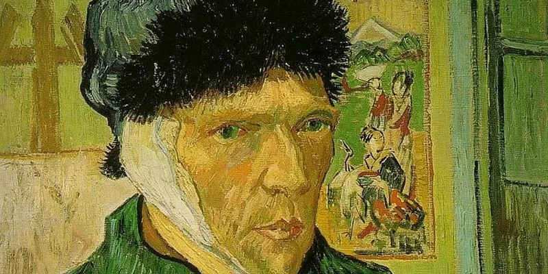 «Autoritratto con l’orecchio bendato» di Vincent Van Gogh