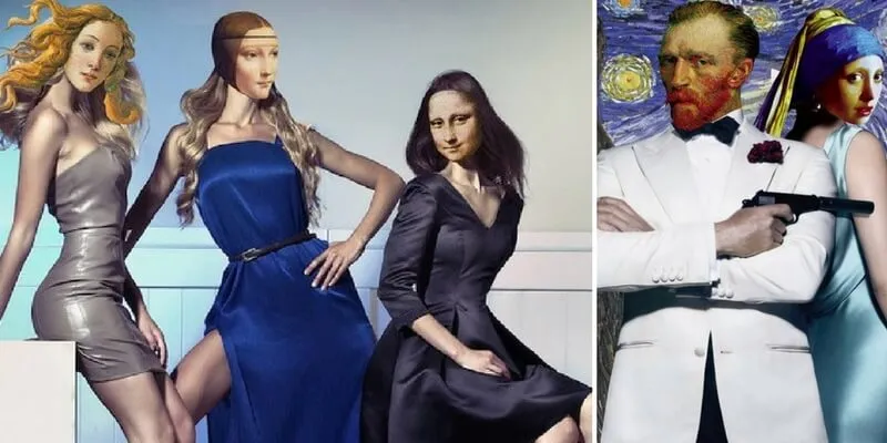 Van Gogh e la Monnalisa diventano icone pop contemporanee