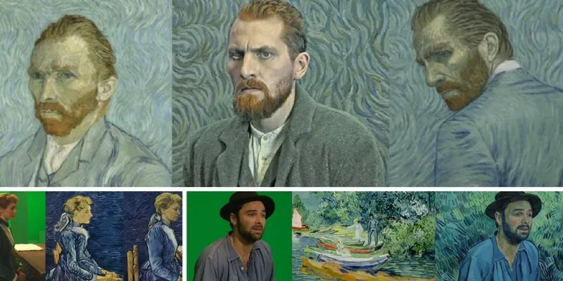 La trasformazione degli attori in vivaci dipinti per il film "Loving Vicent"