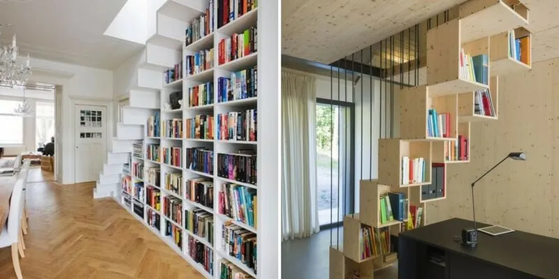 Come realizzare una libreria con le scale di casa