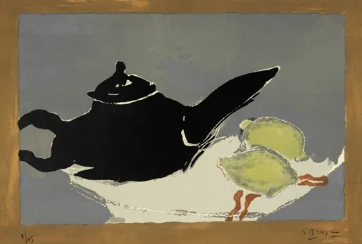 Théière et Citrons (1949) cm 50x65