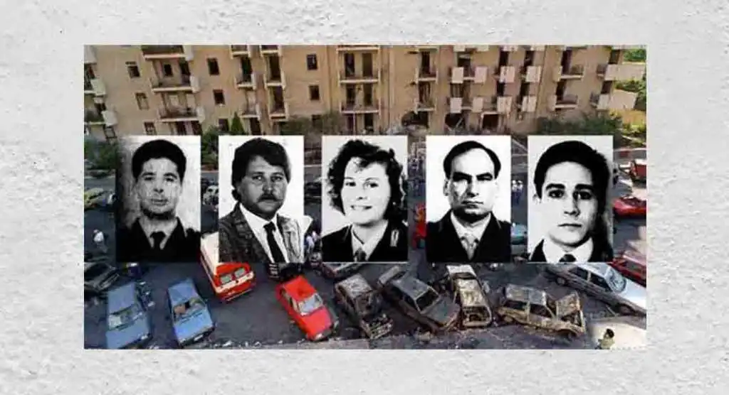 In memoria dei ragazzi della scorta di Borsellino, vittime della mafia