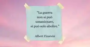 Una frasi di Albert Einstein per dire no alla guerra