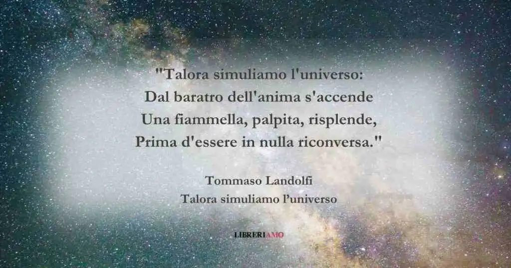I versi di Tommaso Landolfi sulla forza dell'immaginazione