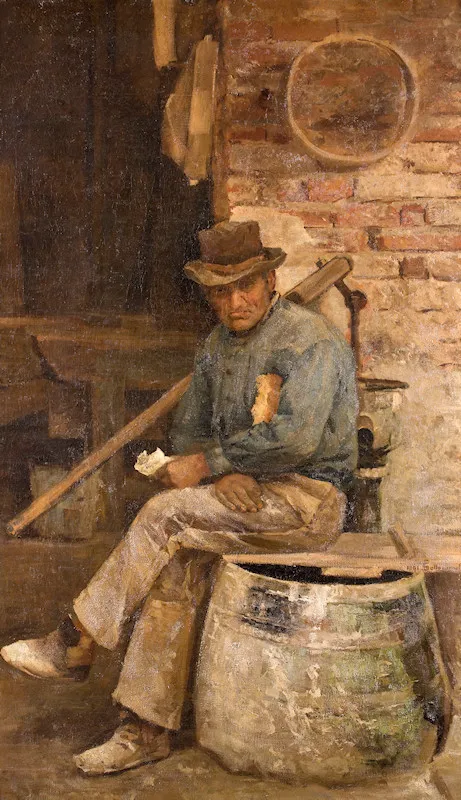 Artgate Fondazione Cariplo Sottocornola Giovanni Muratore figura al vero