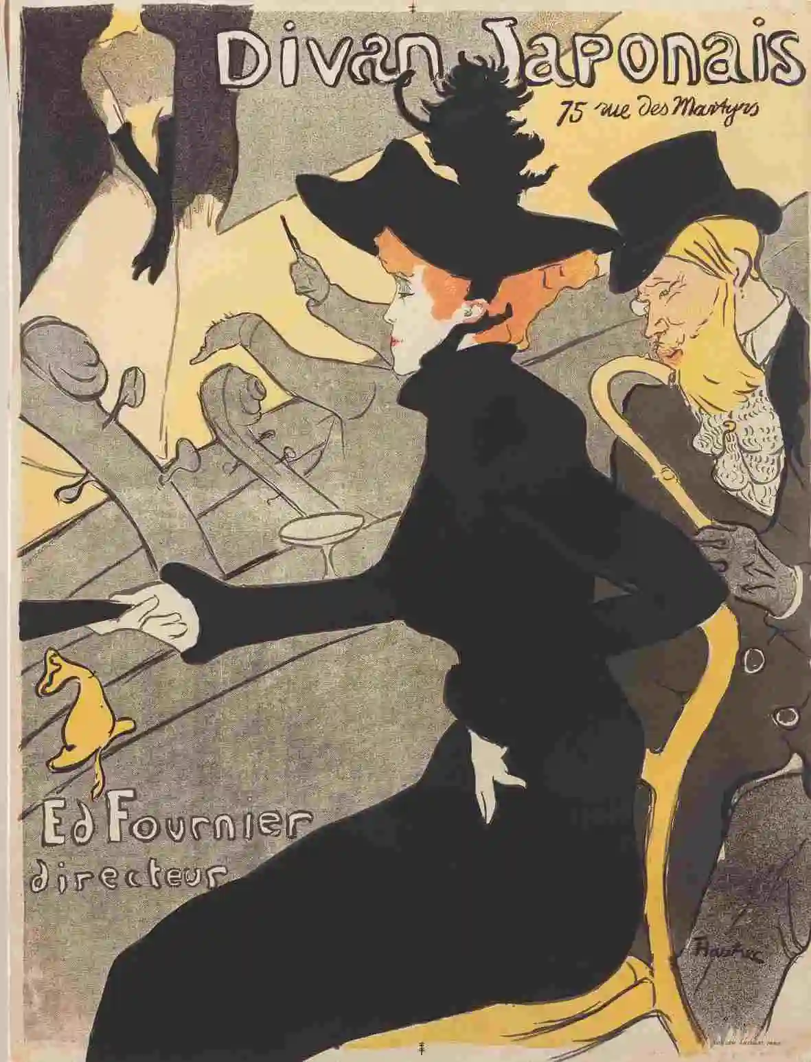 Henri de Toulouse-Lautrec, Divan japonais, 1893, litografia. Svizzera, Collezione Michel & Sonja Langenstein Foto © David Bordes
