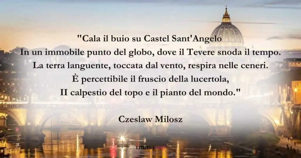 I versi di Czeslaw Milosz dedicati all'autunno romano