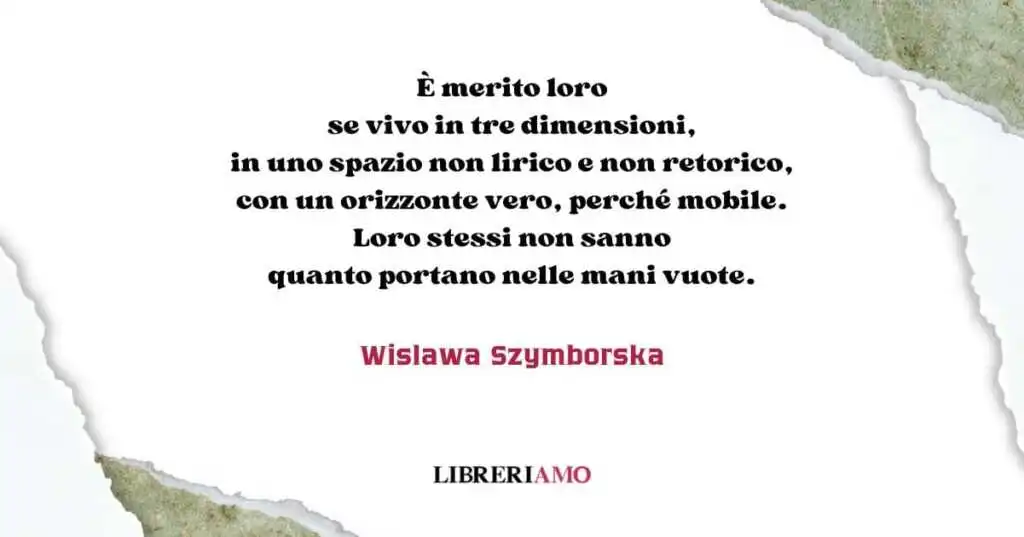 I versi di Wislawa Szymborska che celebrano l'amicizia