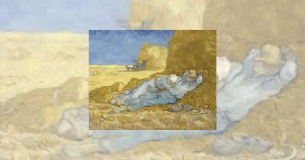 La siesta di Vincent van Gogh sul riposo dopo il lavoro
