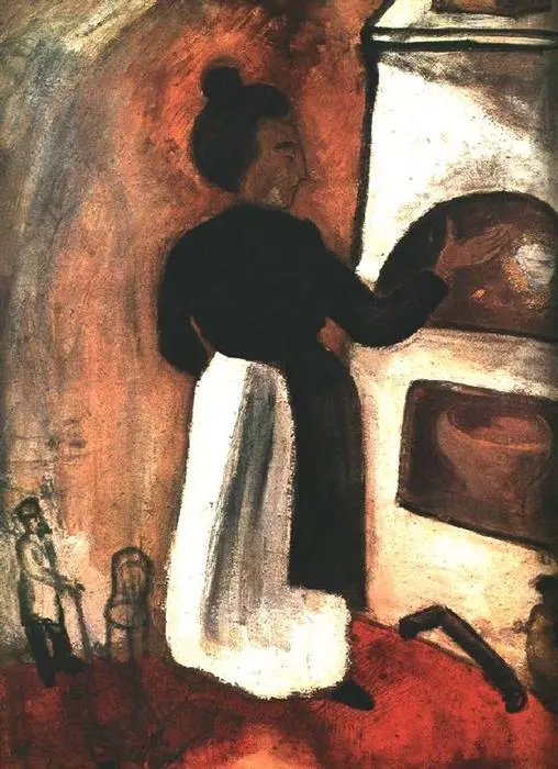 MARC CHAGALL MADRE PER IL FORNO 1914